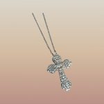 925 Sterling Silver Cruz Pendant | Cubic Zirconia / Silver Chain